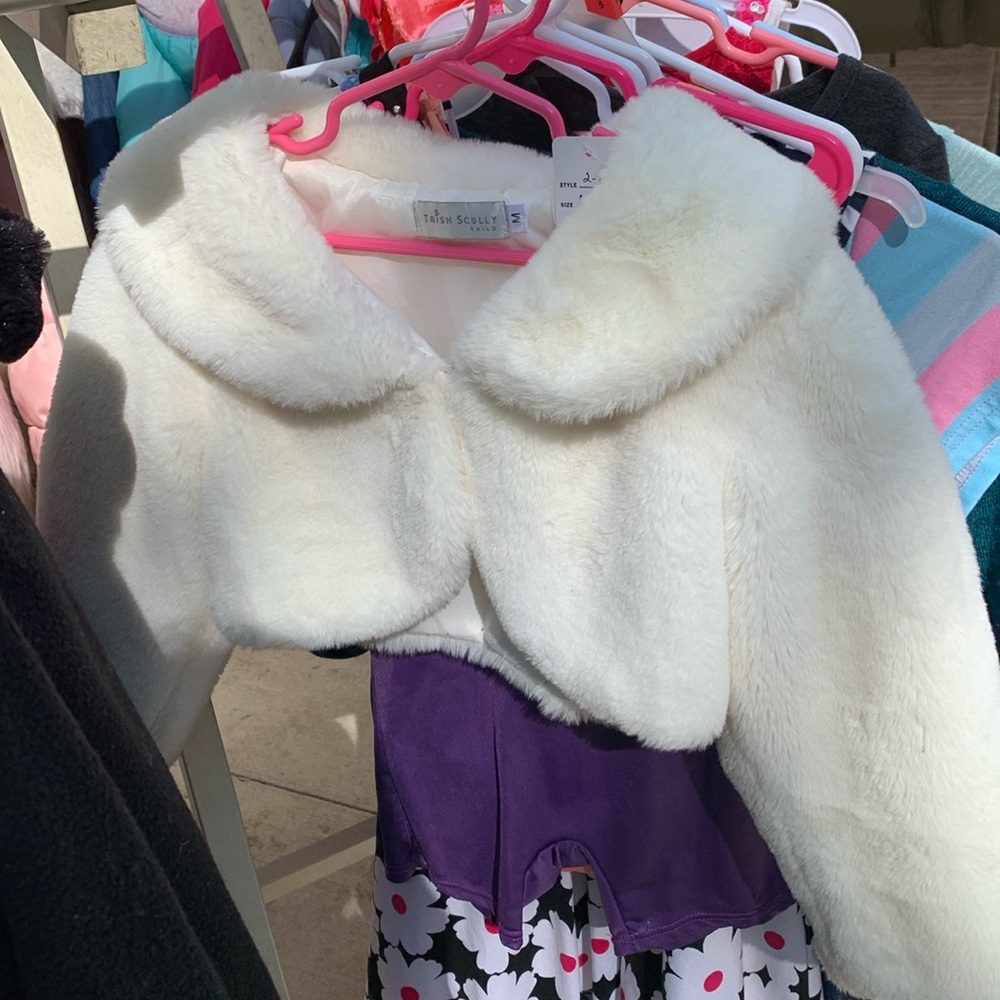 Trish Scully fur piece  girls 2-6X